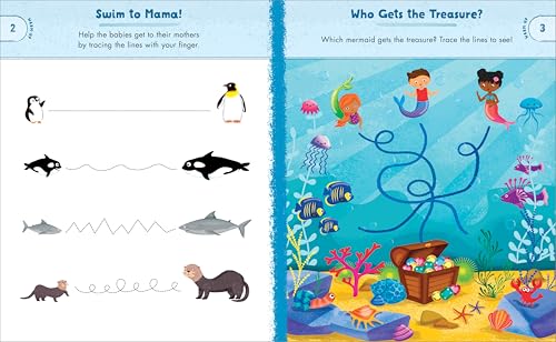 Preschool Activity Book Ocean Animals: 75 Games to Learn Letters, Numbers, Colors, and Shapes (School Skills Activity Books)