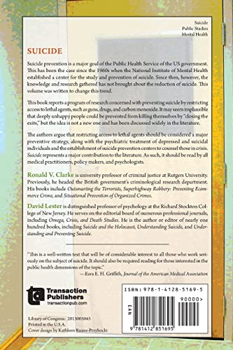 Suicide: Closing the Exits — back cover