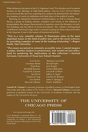 Supreme Court Decision-Making: New Institutionalist Approaches