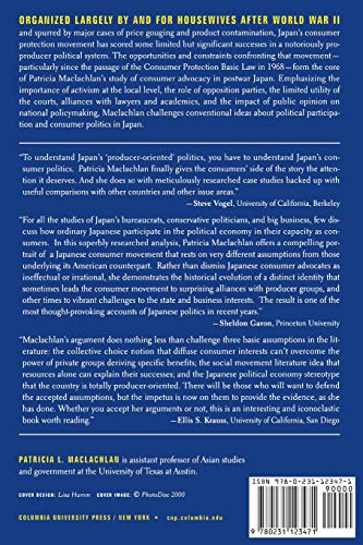Consumer Politics in Postwar Japan