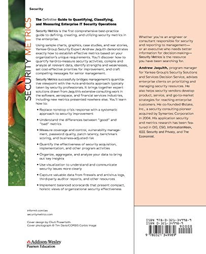 Security Metrics: Replacing Fear, Uncertainty, and Doubt