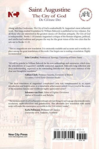 The City Of God (1-10) , Study Edition (Works of Saint Augustine)