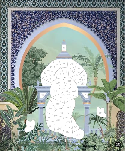 Brain Games - Sticker by Number: Gilded Gardens (24 Images to Sticker): Includes 2 Foil Sticker Sheets to Complete Each Image!