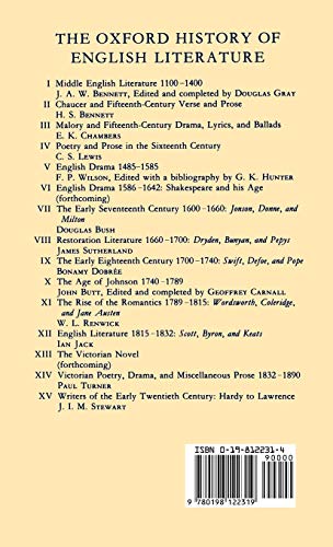 Poetry and Prose in the Sixteenth Century (Oxford History of English Literature) (VOLUME IV)