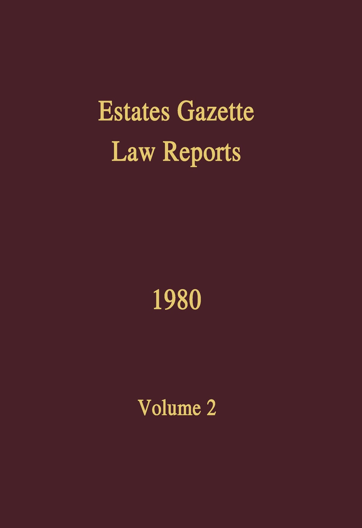 EGLR 1980 (Estates Gazette Law Reports)
