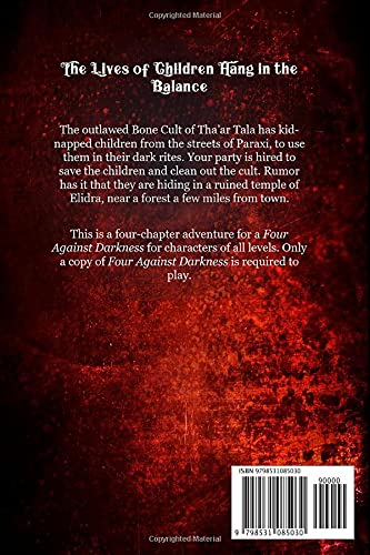 The Bone Cult of Thaar Tala: An Adventure for Four Against Darkness for characters of any level