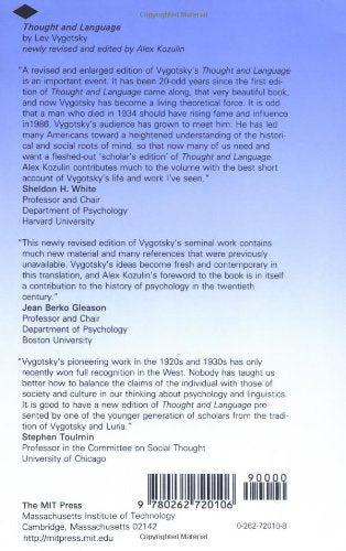 Thought and Language - Revised Edition (English and Russian Edition)