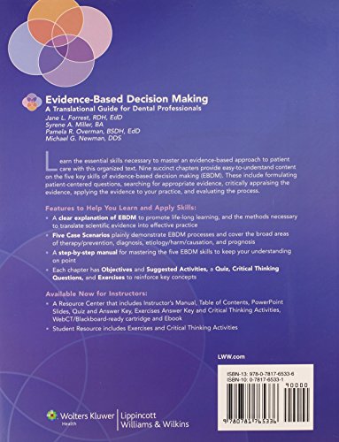 Evidence-Based Decision Making: A Translational Guide for Dental Professionals