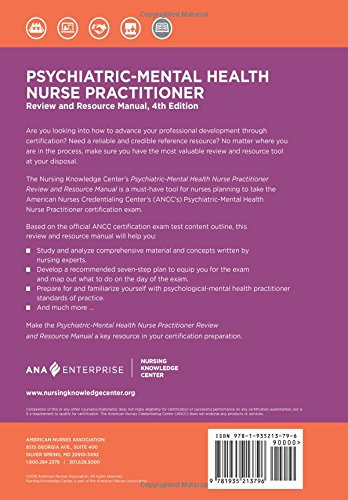 Psychiatric-Mental Health Nurse Practitioner Review and Resource Manual, 4th Edition — back cover