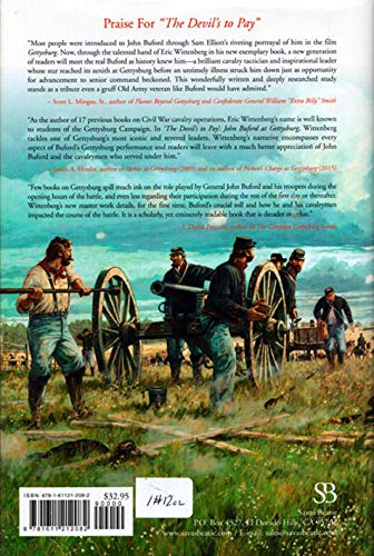 The Devils to Pay: John Buford at Gettysburg. A History and Walking Tour. — back cover