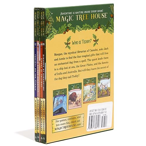 Magic Tree House Books 17-20 Boxed Set: The Mystery of the Enchanted Dog