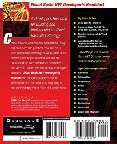 Visual Basic.NET(r) Developer's Headstart