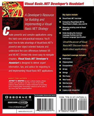 Visual Basic.NET(r) Developer's Headstart