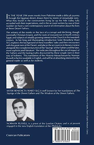 The Lives of the Desert Fathers: Historia Monachorum in Aegypto (Cistercian Studies No. 34) (Volume 34)