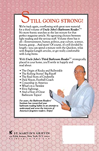 Uncle John's Third Bathroom Reader (Uncle John's Bathroom Reader Series) — back cover
