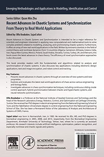 Recent Advances in Chaotic Systems and Synchronization: From Theory to Real World Applications (Emerging Methodologies and Applications in Modelling, Identification and Control)