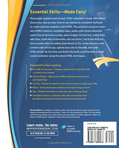 HTML: A Beginner's Guide, Fifth Edition