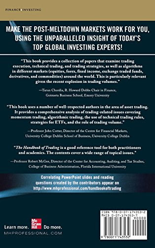 The Handbook of Trading: Strategies for Navigating and Profiting from Currency, Bond, and Stock Markets (McGraw-Hill Financial Education Series)
