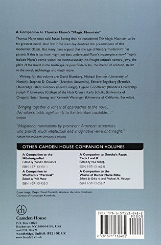A Companion to Thomas Mann's Magic Mountain (Studies in German Literature, Linguistics and Culture)