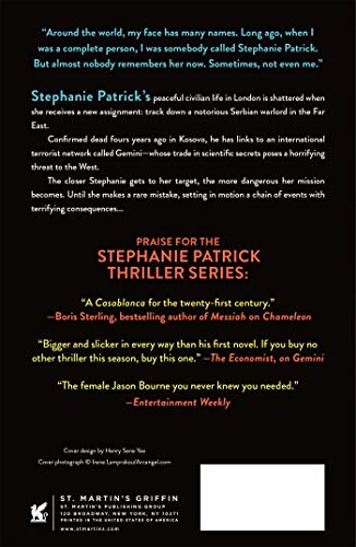 Gemini: A Stephanie Patrick Thriller (Stephanie Patrick Thrillers, 3) — back cover