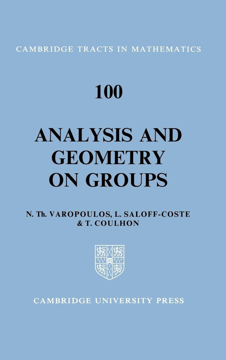 Analysis and Geometry on Groups (Cambridge Tracts in Mathematics, Series Number 100)