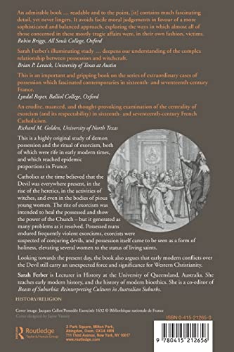 Demonic Possession and Exorcism In Early Modern France