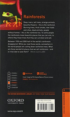 Oxford Bookworms Factfiles: Rainforests: Level 2: 700-Word Vocabulary (Oxford Bookworms Library; Stage 2, Factfiles)