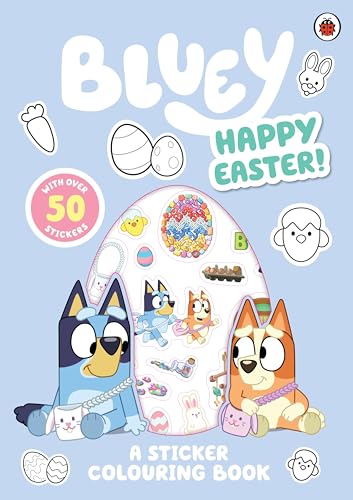 Ladybird Bluey Happy Easter! A Sticker Colouring Book.