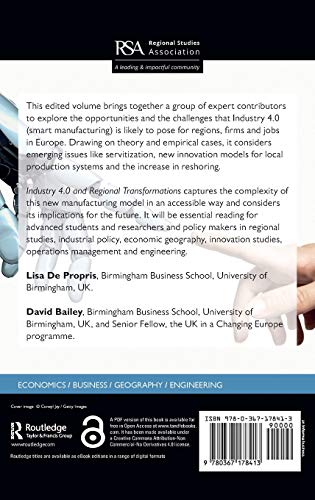 Industry 4.0 and Regional Transformations (Regions and Cities)