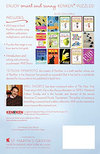 Will Shortz Presents Fun in the Sun KenKen: 200 Easy to Hard Logic Puzzles That Make You Smarter