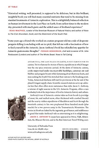 Hoosh: Roast Penguin, Scurvy Day, and Other Stories of Antarctic Cuisine (At Table) — back cover