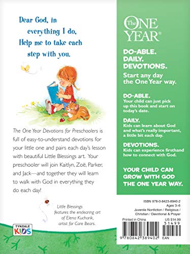 The One Year Devotions for Preschoolers (Little Blessings)