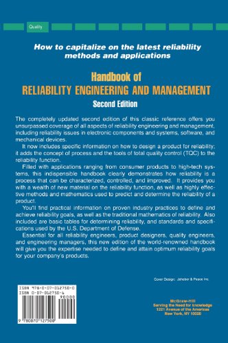Handbook of Reliability Engineering and Management 2/E