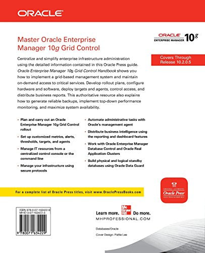 Oracle Enterprise Manager 10g Grid Control Handbook (Oracle Press)