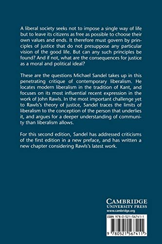 Liberalism and the Limits of Justice
