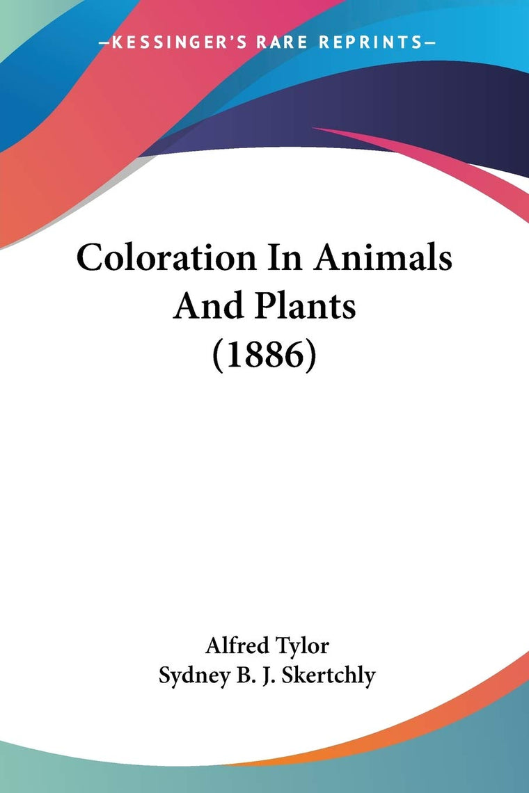 Coloration In Animals And Plants (1886)