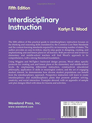 Interdisciplinary Instruction: Unit and Lesson Planning Strategies K-8, Fifth Edition