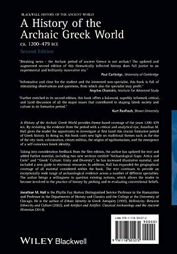 A History of the Archaic Greek World, ca. 1200-479 BCE