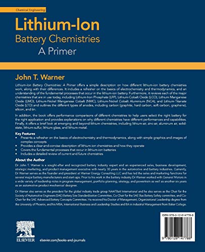 Lithium-Ion Battery Chemistries: A Primer