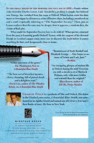 The September Society (Charles Lenox Mysteries, 2)