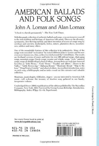 American Ballads and Folk Songs (Dover Books On Music: Folk