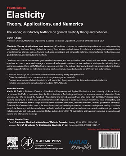 Elasticity: Theory, Applications, and Numerics