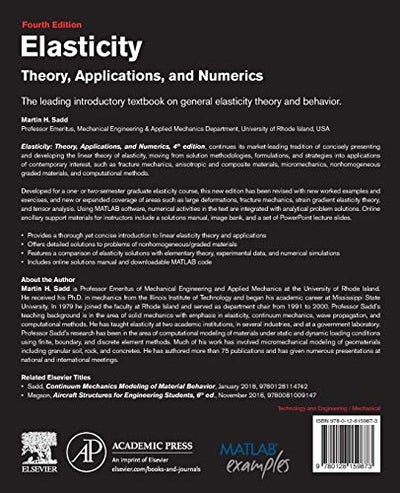 Elasticity: Theory, Applications, and Numerics