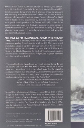 The Struggle for Guadalcanal, August 1942-February 1943: History of United States Naval Operations in World War II, Volume 5 (Volume 5) (History of USN Operations in WWII)