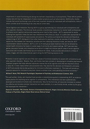 Social Cognition and Interaction Training (SCIT): Group Psychotherapy for Schizophrenia and Other Psychotic Disorders, Clinician Guide (Treatments That Work)