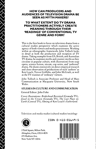 Television Drama: Agency, Audience and Myth (Studies in Culture and Communication)