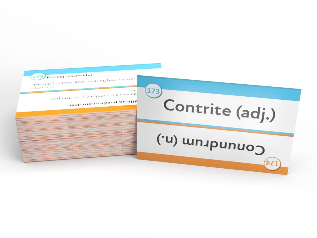 ISEE Middle Level Vocabulary Study Cards: ISEE Middle Level Vocabulary Test Prep and Practice [Full Color Cards]