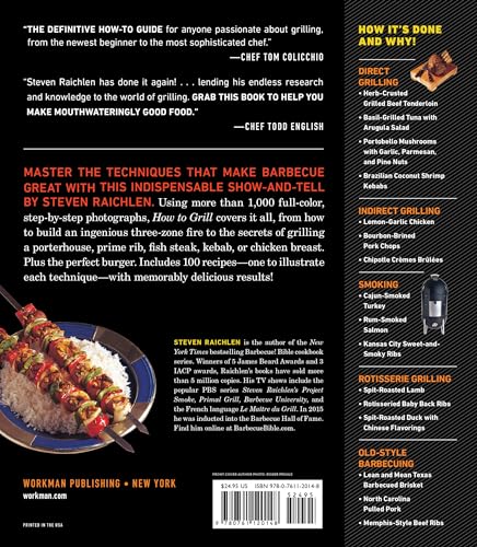 How to Grill: The Complete Illustrated Book of Barbecue Techniques, A Barbecue Bible! Cookbook (Steven Raichlen Barbecue Bible Cookbooks)