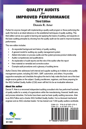 Quality Audits for Improved Performance, Third Edition