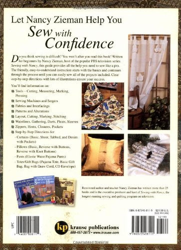 Sew with Confidence: A Beginner's Guide to Basic Sewing — back cover